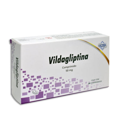 Vildagliptina 50 mg Caja con 28 Comprimidos Ultra Laboratorios