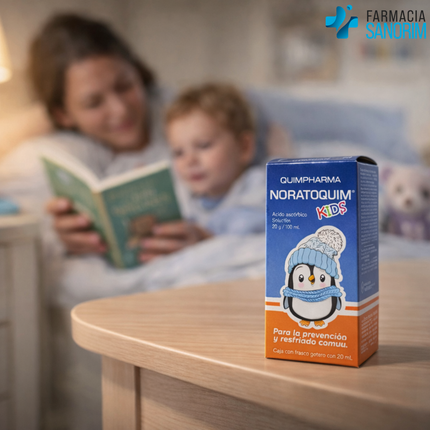 Noratoquim Kids (Acido Ascórbico) 20g/ 100 mL Frasco  con  20 mL de Solución