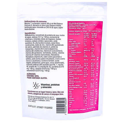 Wellbalance Formula D Sabor Chocolate 462 g