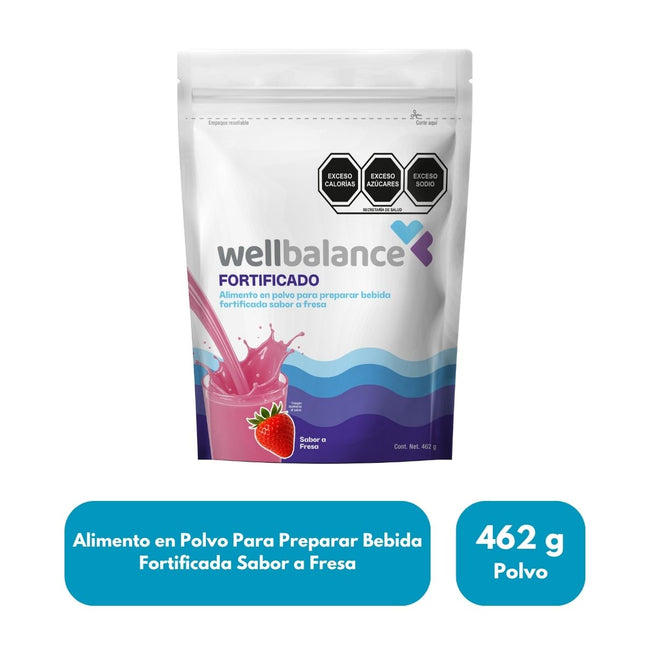 Wellbalance Fortificado Sabor Vainilla 462 g | Alimento en Polvo Para Preparar Bebida Fortificada