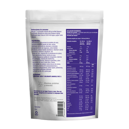 Wellbalance Fortificado Sabor Vainilla 462 g | Alimento en Polvo Para Preparar Bebida Fortificada
