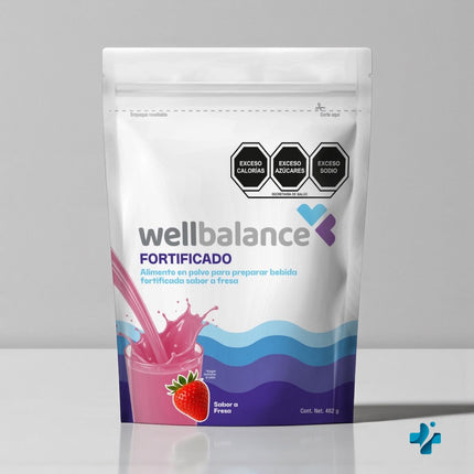 Wellbalance Fortificado Sabor Vainilla 462 g | Alimento en Polvo Para Preparar Bebida Fortificada