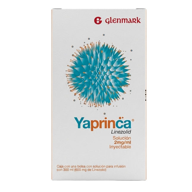 Yaprinca 600 mg  (Linezolid) 2 mg/ mL Solucion Inyectable