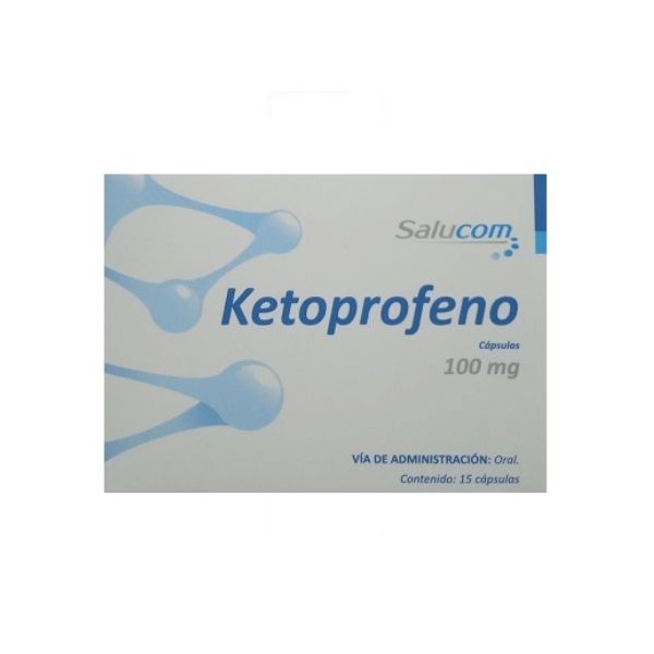 Ketoprofeno 100 mg Caja con 15 Cápsulas