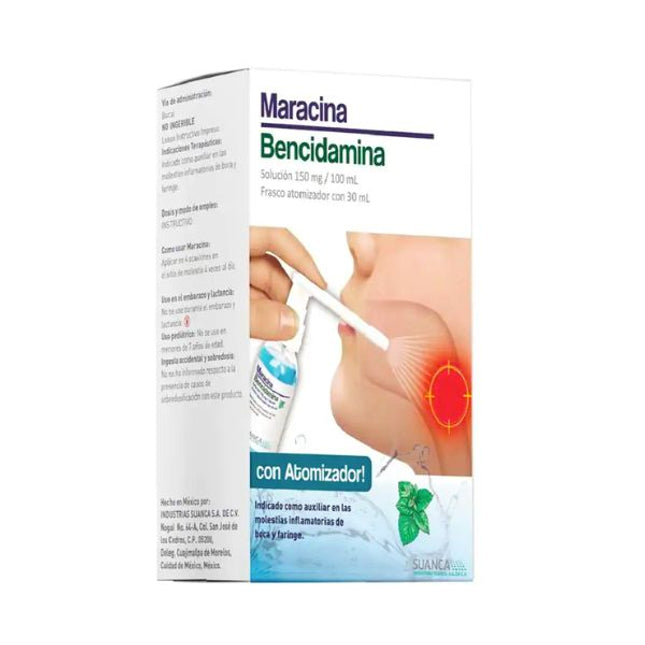 Maracina (Bencidamina) Solución con Aplicador de 150 mg/30 ml