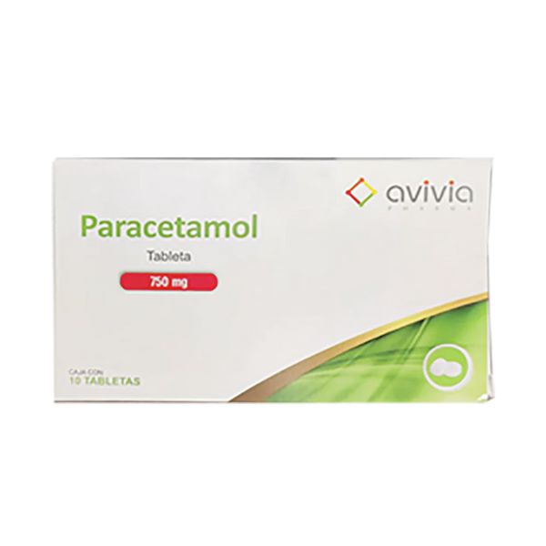 Paracetamol 750 Mg Caja Con 10 Tabletas Laboratorios Avivia – Farmacia ...