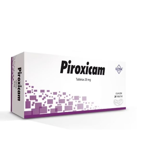 Piroxicam 20 mg caja con 20 tabletas