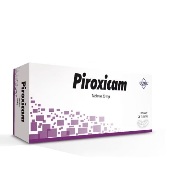 Piroxicam 20 mg caja con 20 tabletas – Farmacia Sanorim