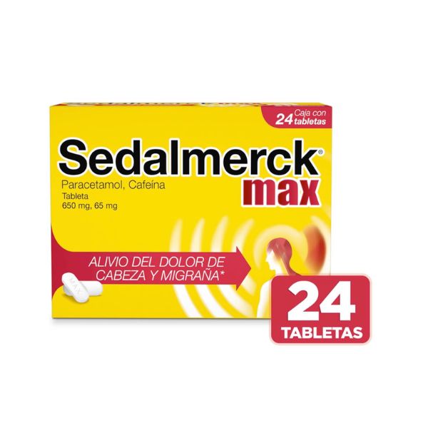 Sedalmerck Max 650 mg/65 mg Caja con 24 Tabletas