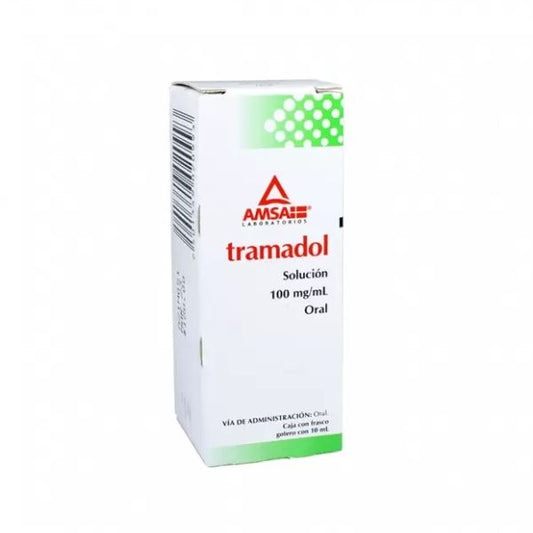 Tramadol Solución Gotas 100 mg/ 1 ml Frasco con 10 mL AMSA