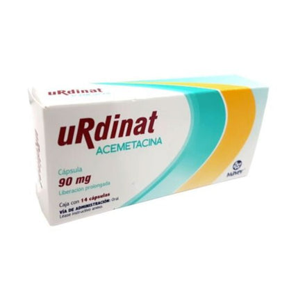 Urdinat (Acemetacina) 90 mg Caja con 14 Cápsulas